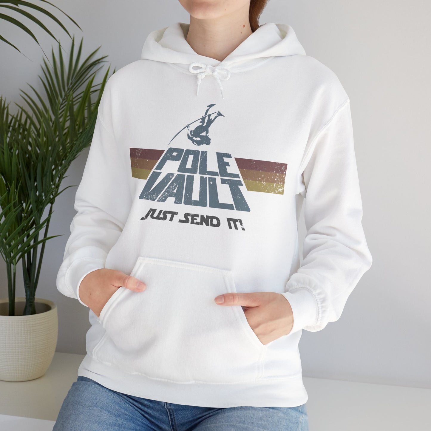Pole Vault Just Send It Guy - Hoodie