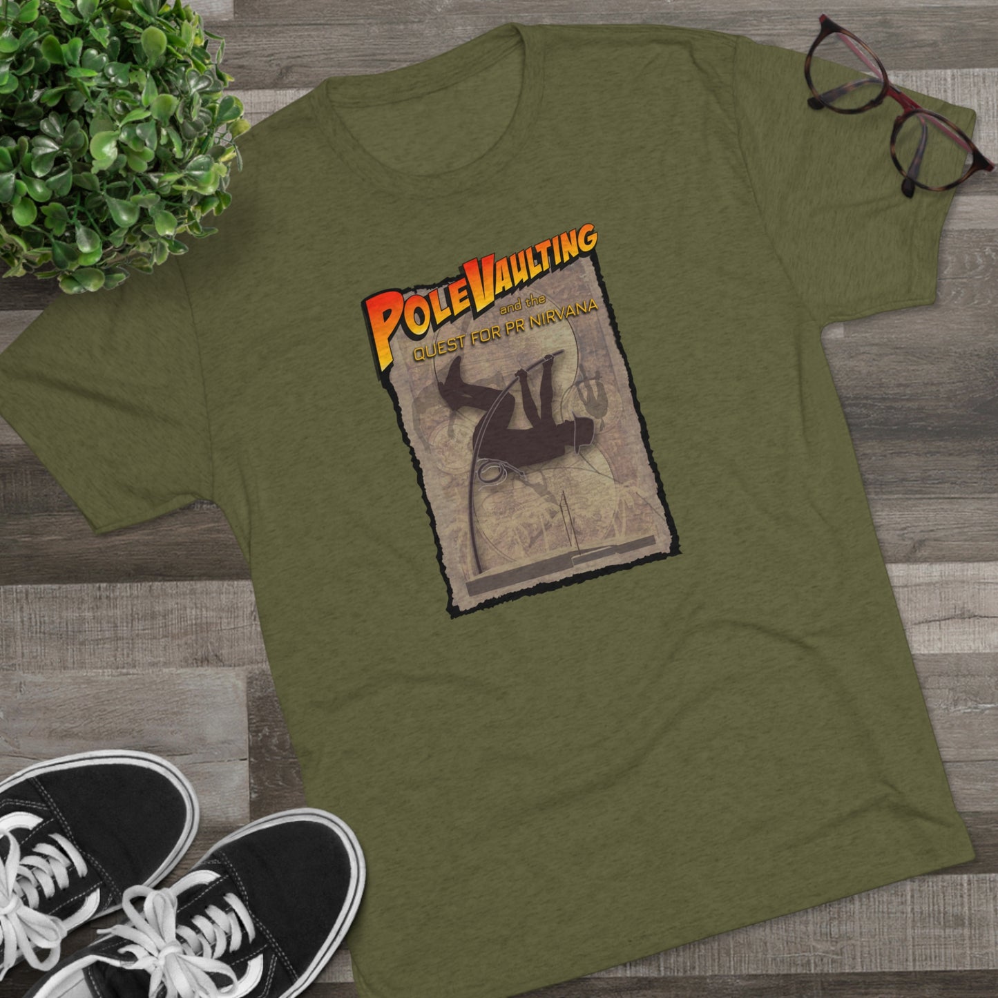 Pole Vaulting, Quest for PR Nirvana - Tri-Blend Tee
