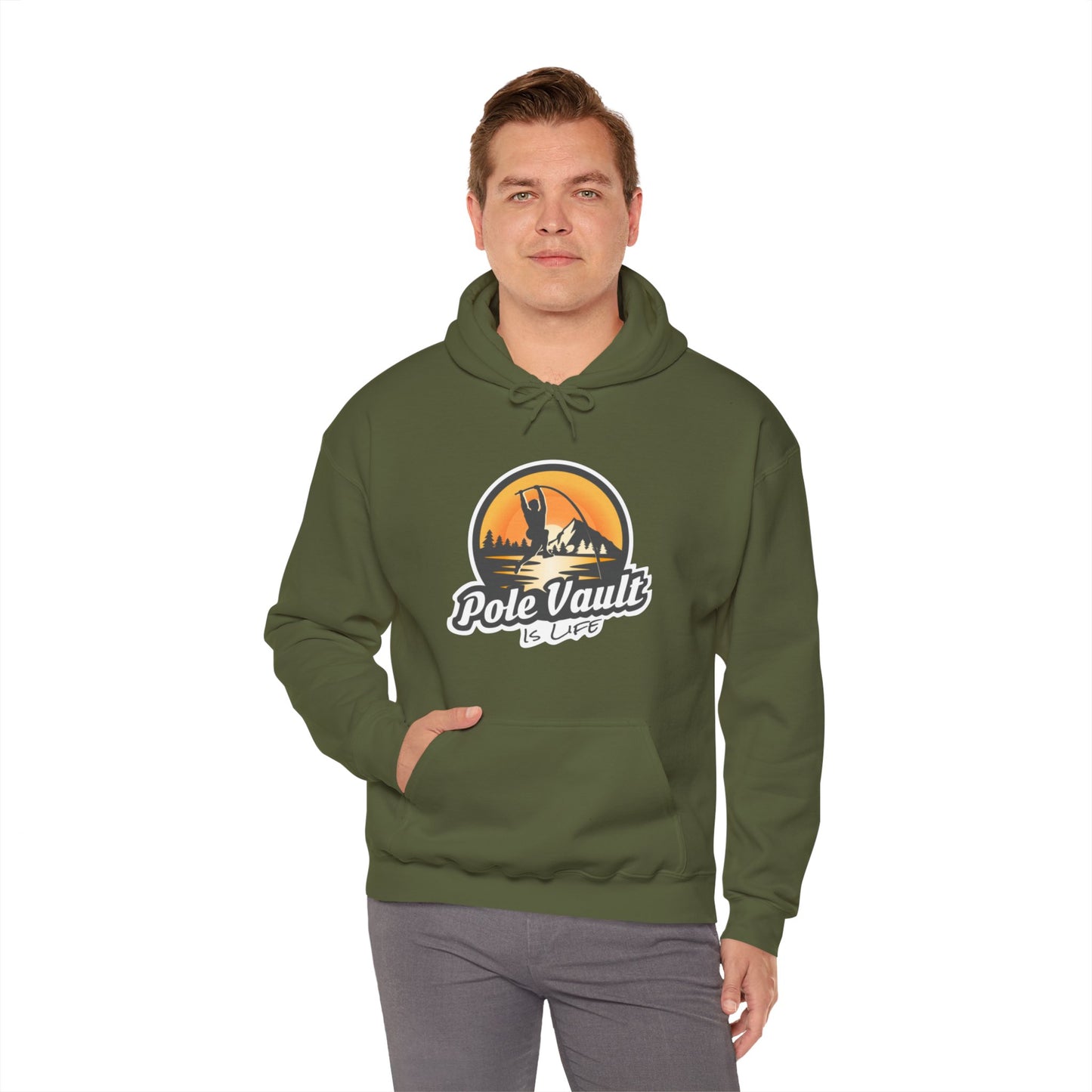 Mountain Pole Vault is Life Guy - Hoodie