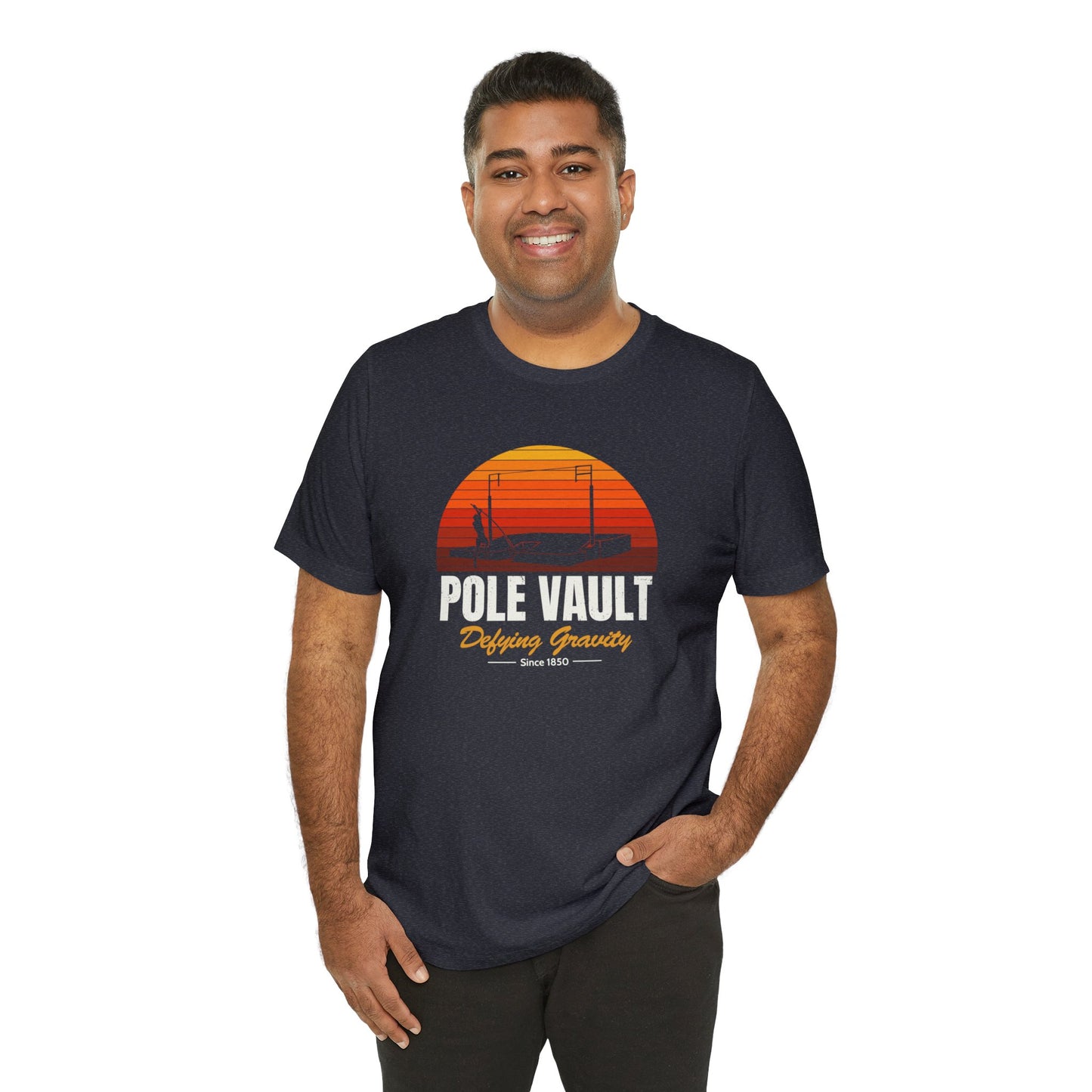Pole Vault Defying Gravity - Deluxe Tee