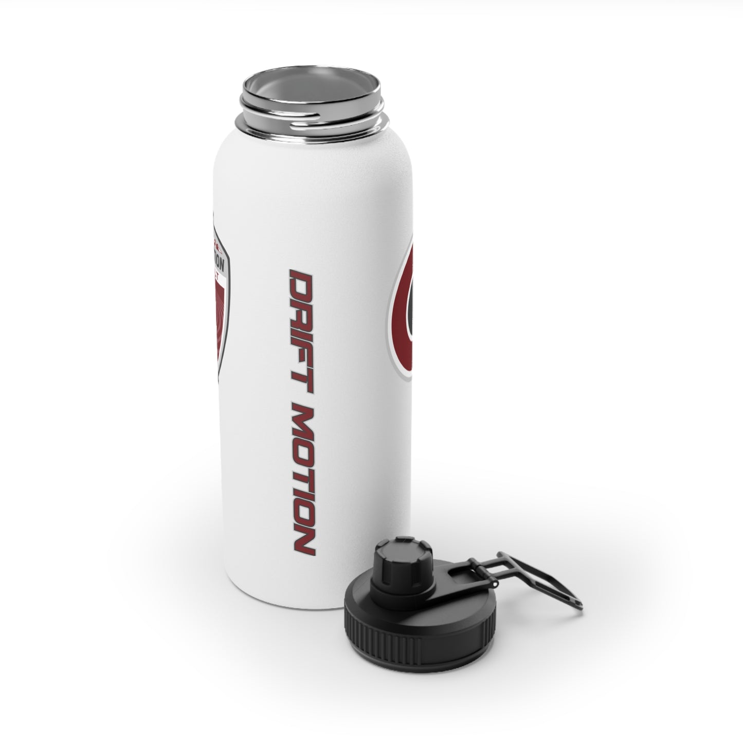 Drift Motion Stainless Steel Water Bottle, Sports Lid
