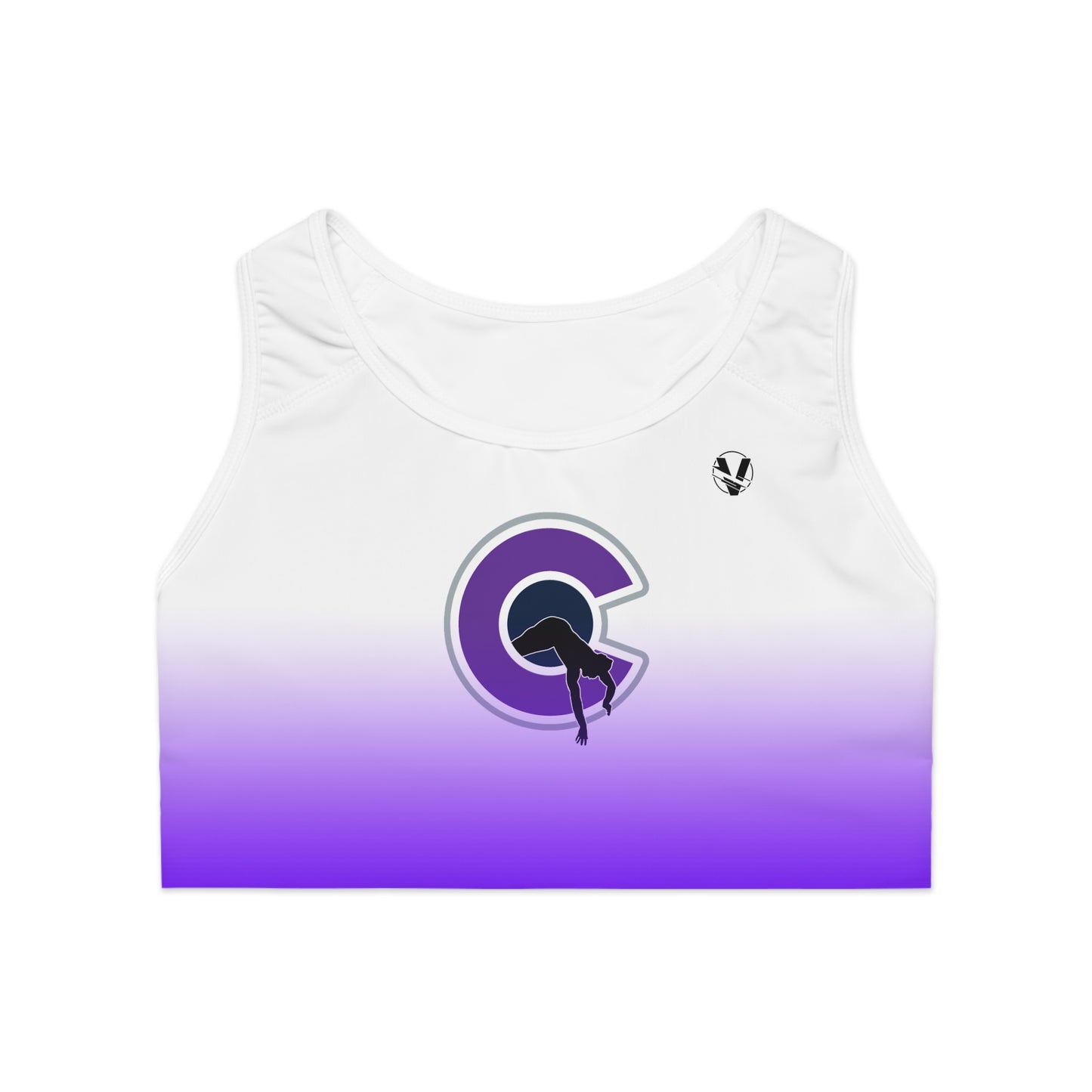 NOCO Women's White Racerback Sports Bra