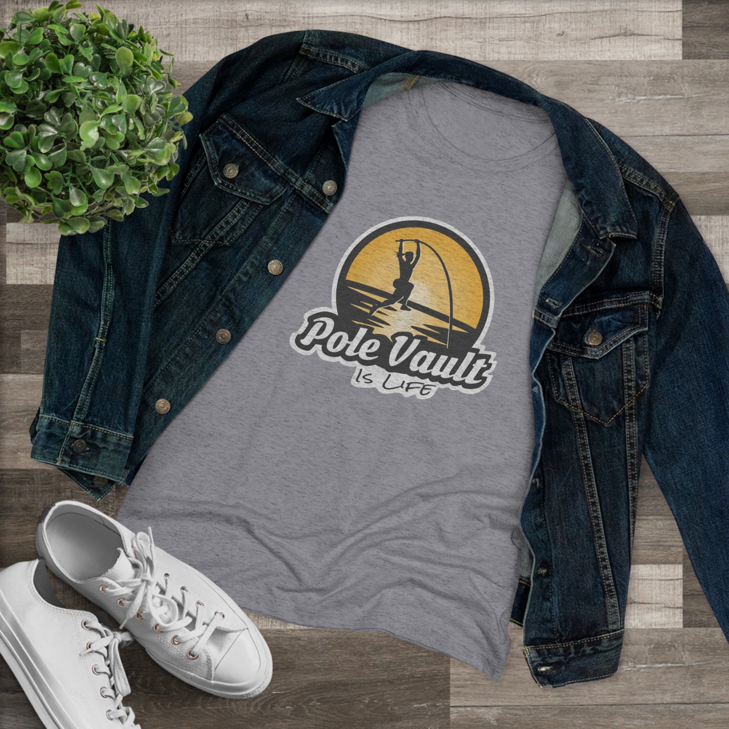 Pole Vault is Life Girl - Women's Tri-Blend Tee