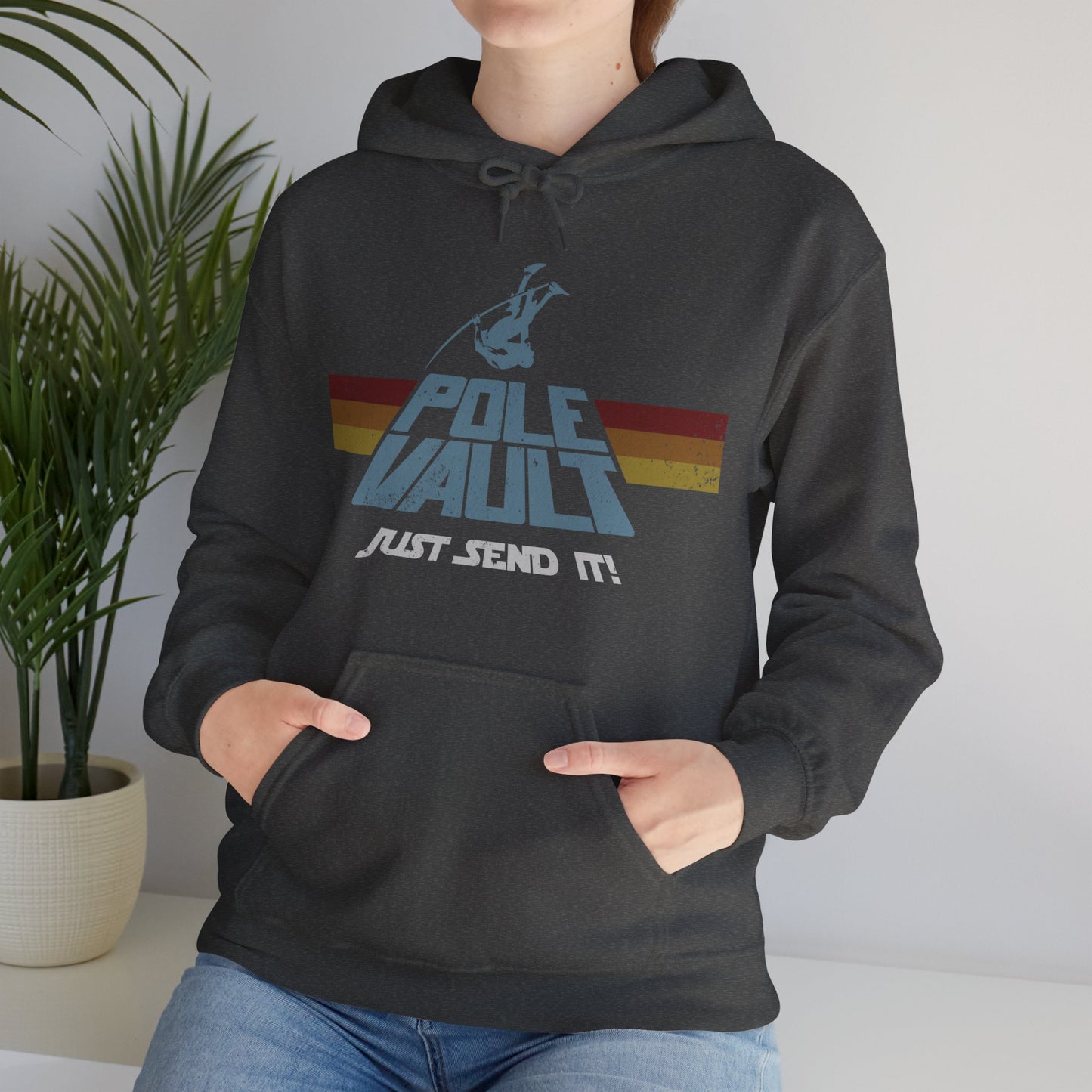 Pole Vault Just Send It Guy - Hoodie