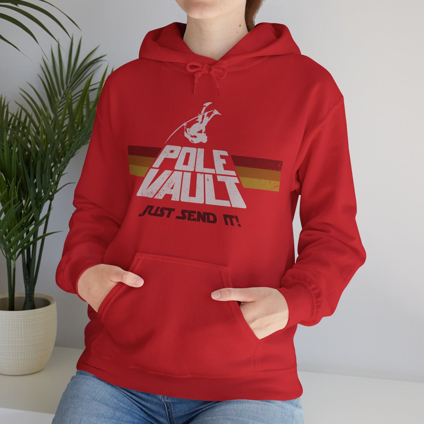 Pole Vault Just Send It Guy - Hoodie
