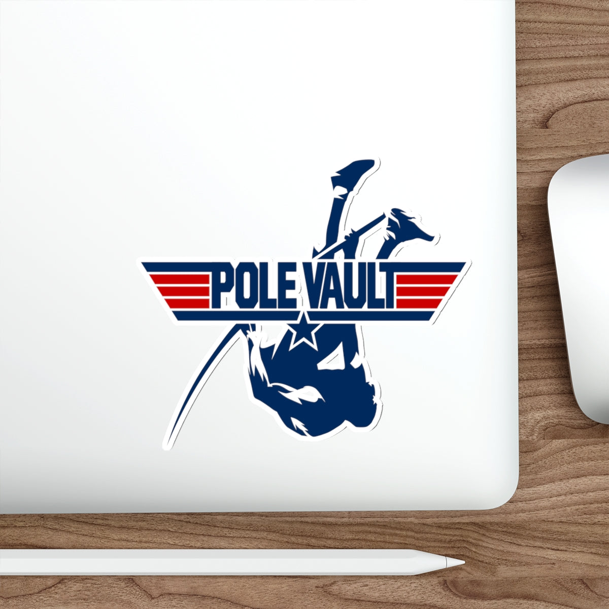 Top Pole Vault Vaulter - Die-Cut Sticker