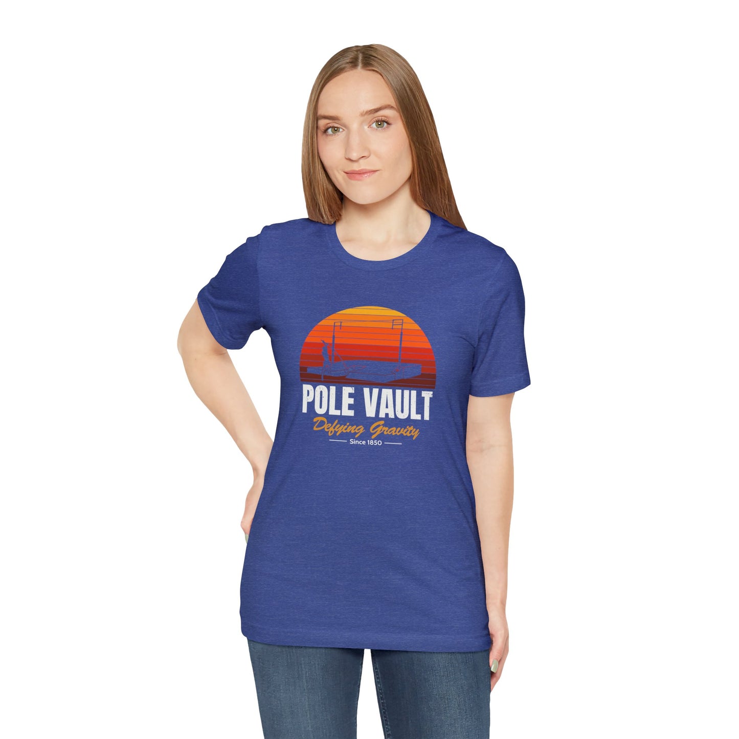 Pole Vault Defying Gravity - Deluxe Tee