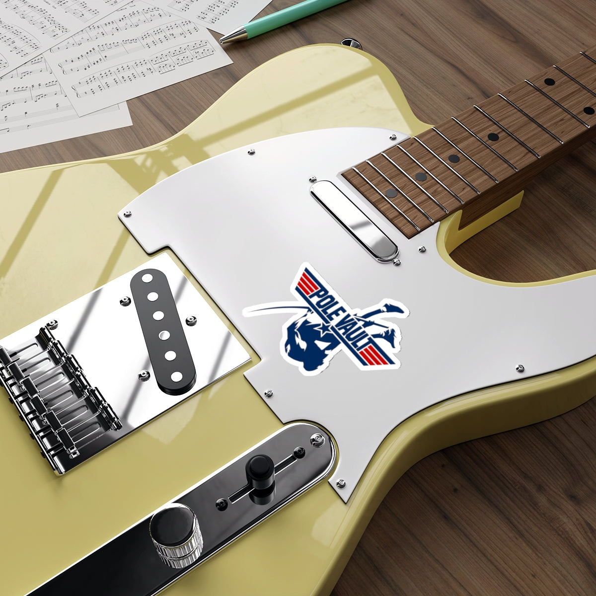 Top Pole Vault Vaulter - Die-Cut Sticker