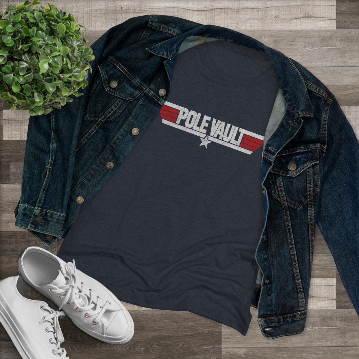 Top Pole Vault - Women's Tri-Blend Tee