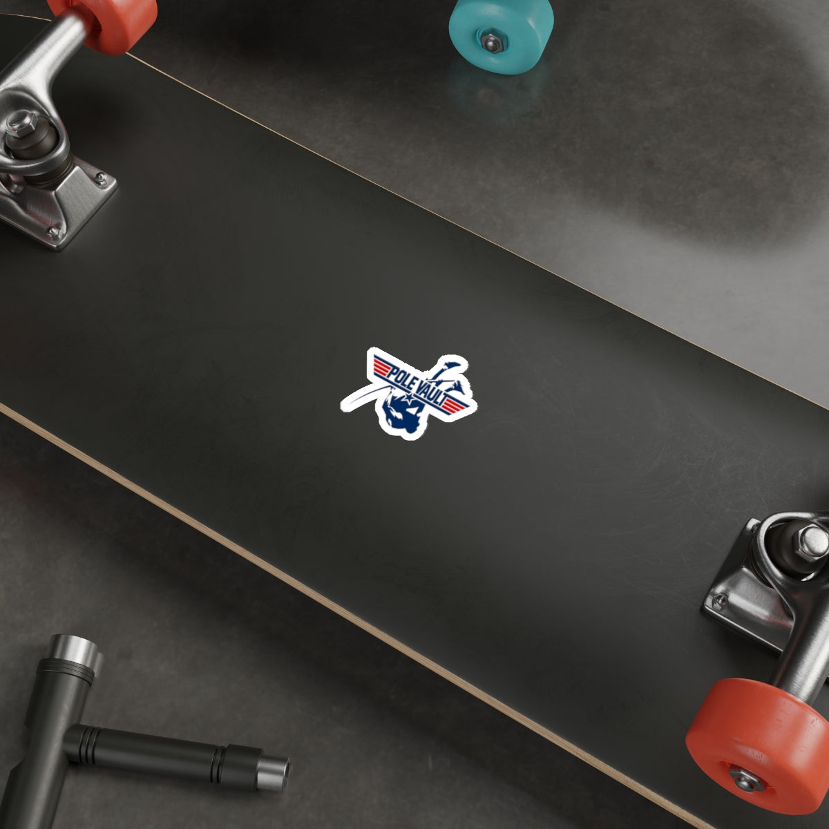 Top Pole Vault Vaulter - Die-Cut Sticker