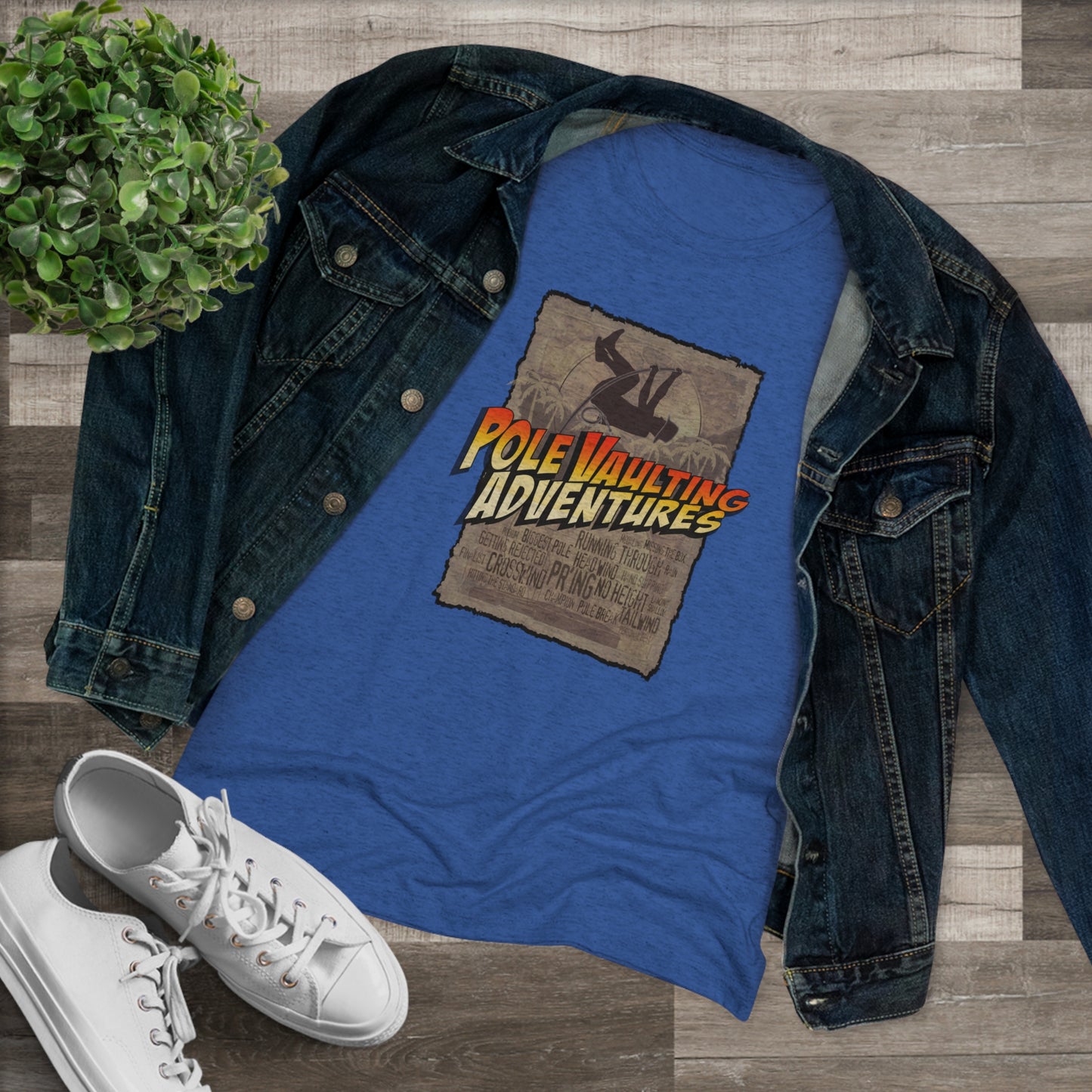Pole Vaulting Adventure - Women's Tri-Blend Tee