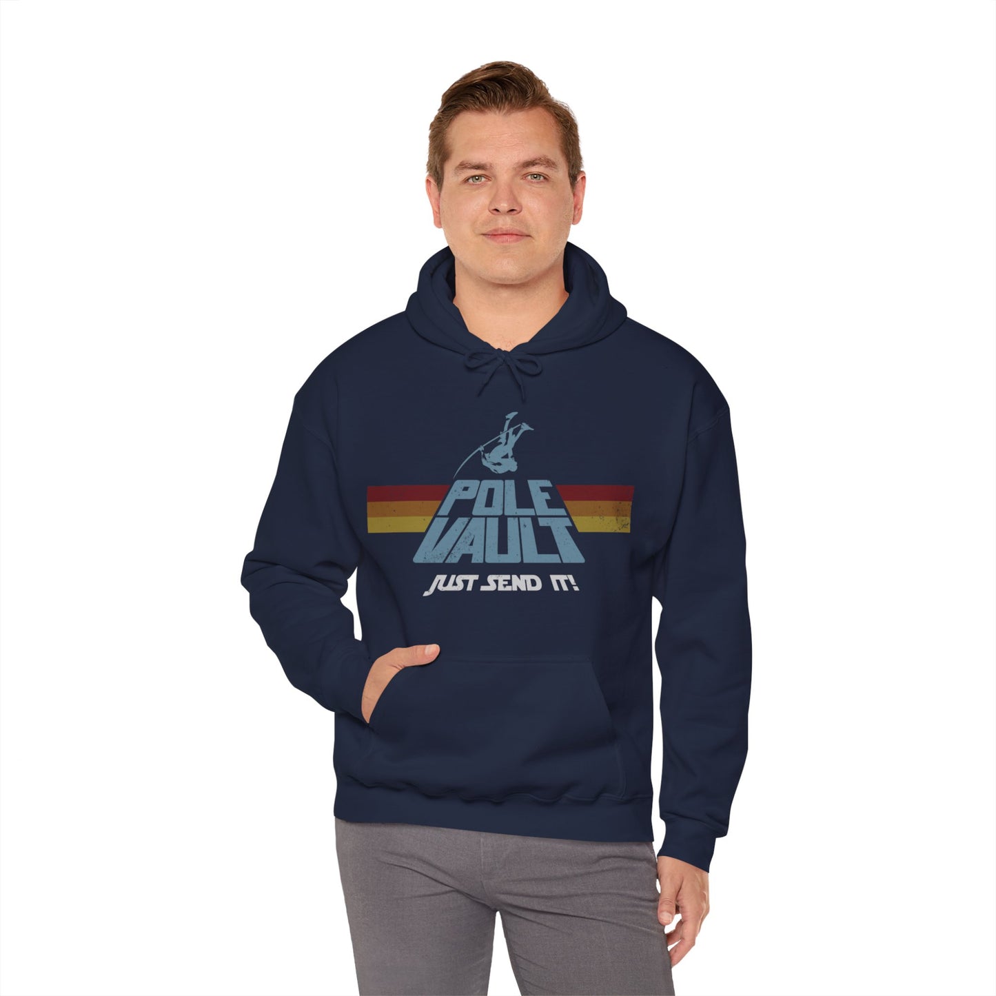 Pole Vault Just Send It Guy - Hoodie