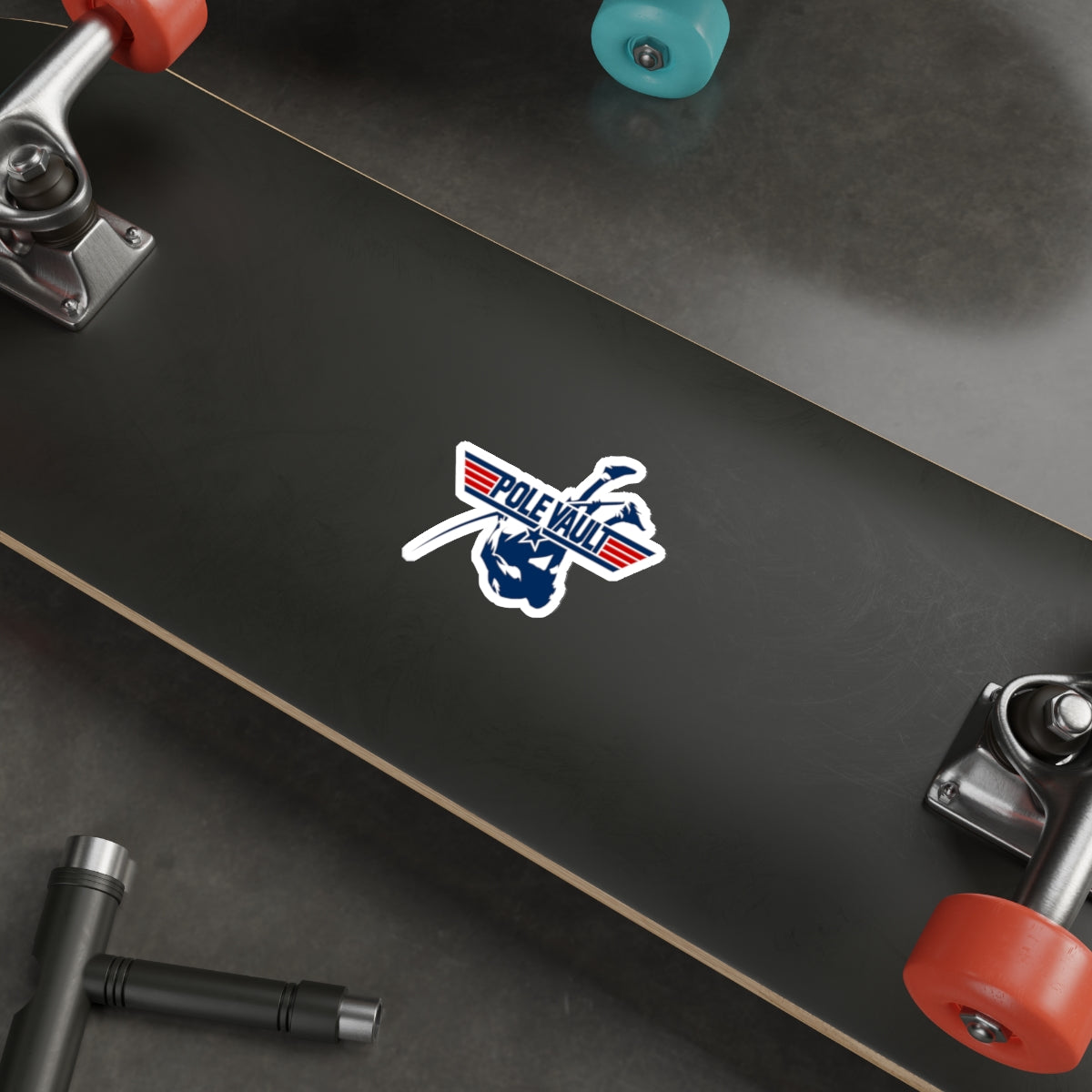 Top Pole Vault Vaulter - Die-Cut Sticker