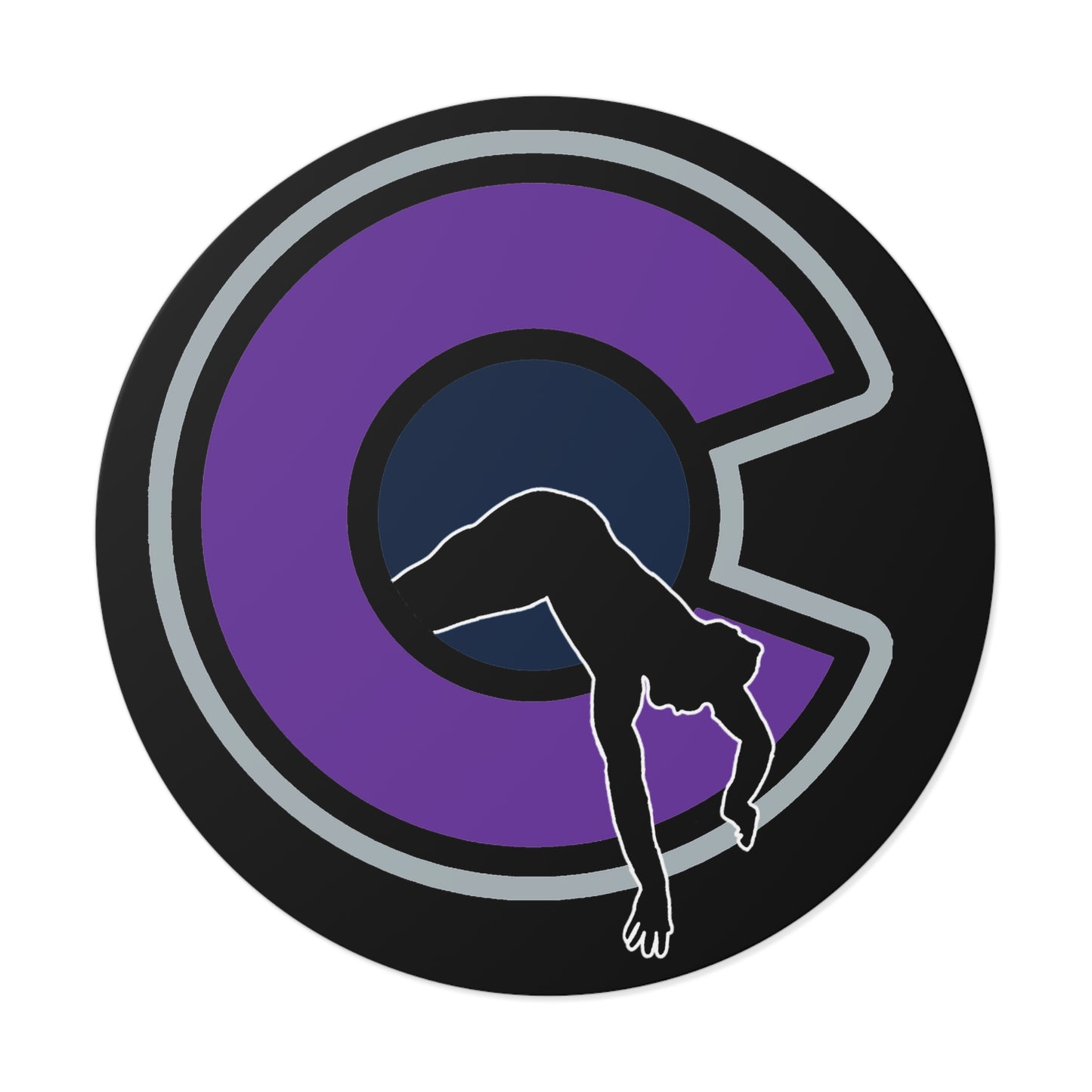 NOCO "C" Black Round Vinyl Sticker