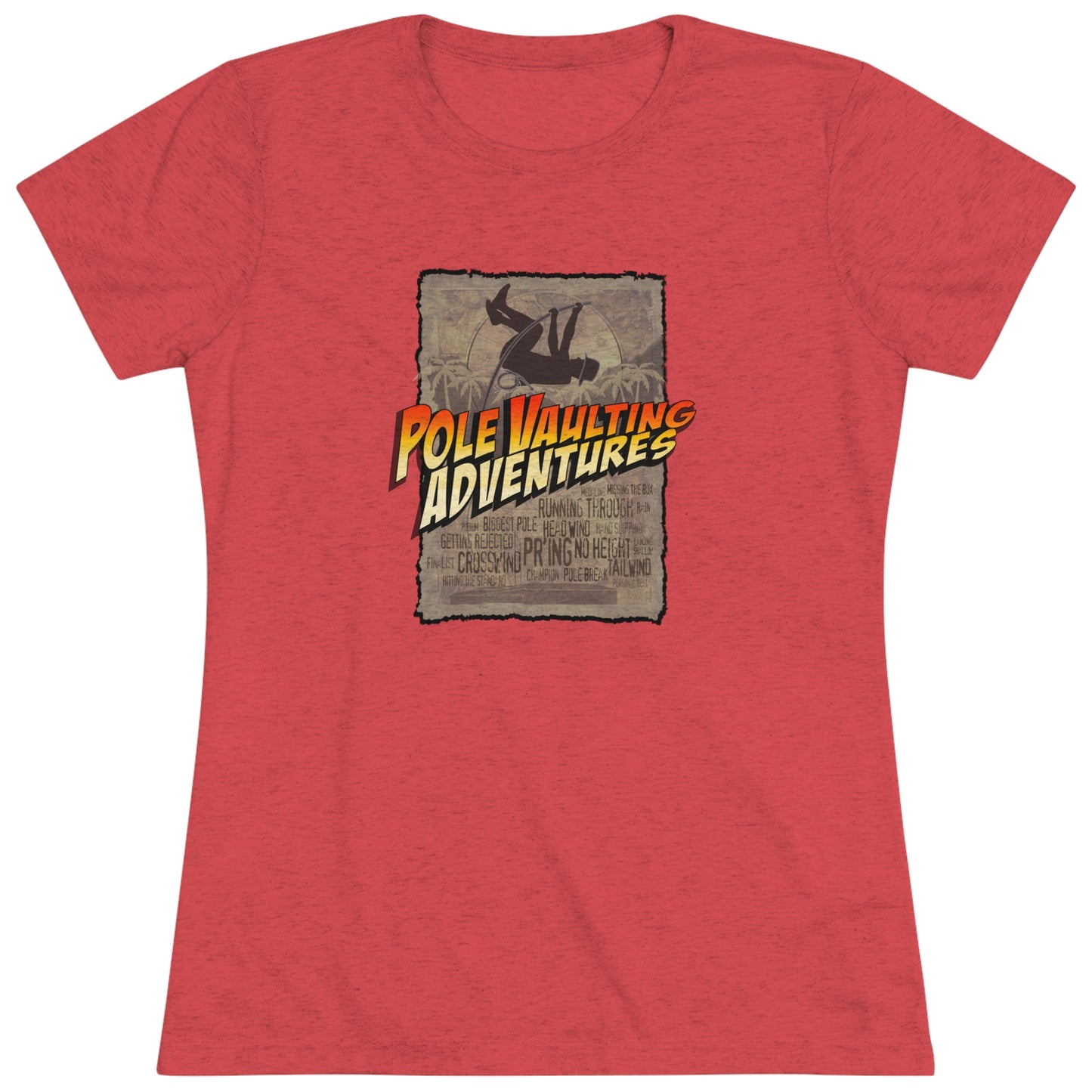 Pole Vaulting Adventure - Women's Tri-Blend Tee