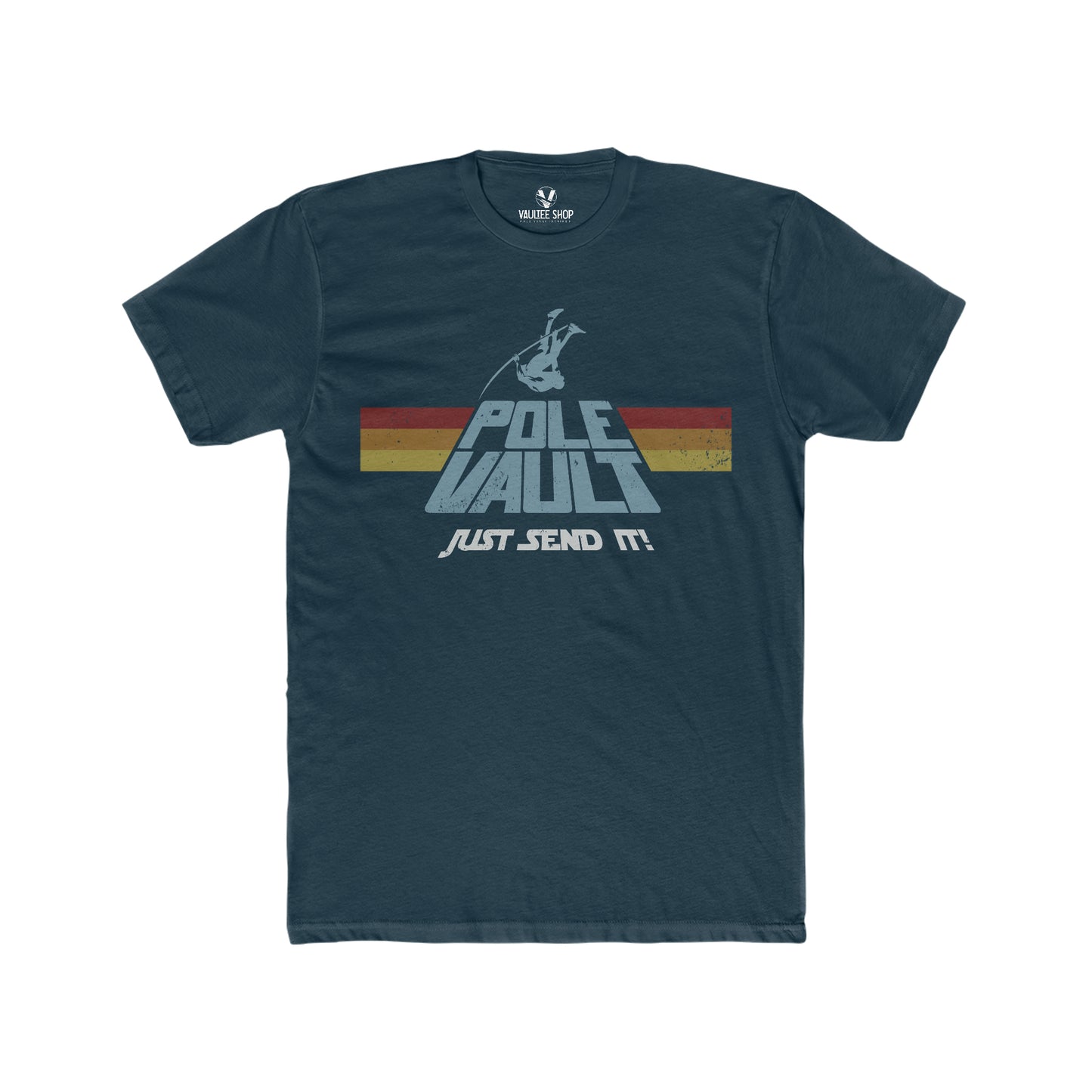 Pole Vault Just Send It Guy - Premium Fit Tee