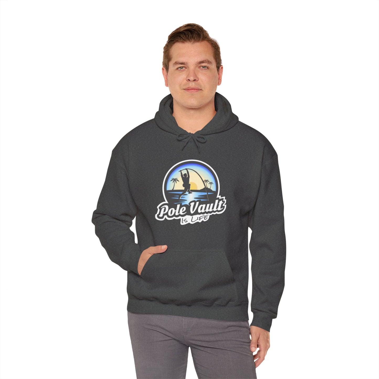 Beach Pole Vault is Life Guy - Hoodie