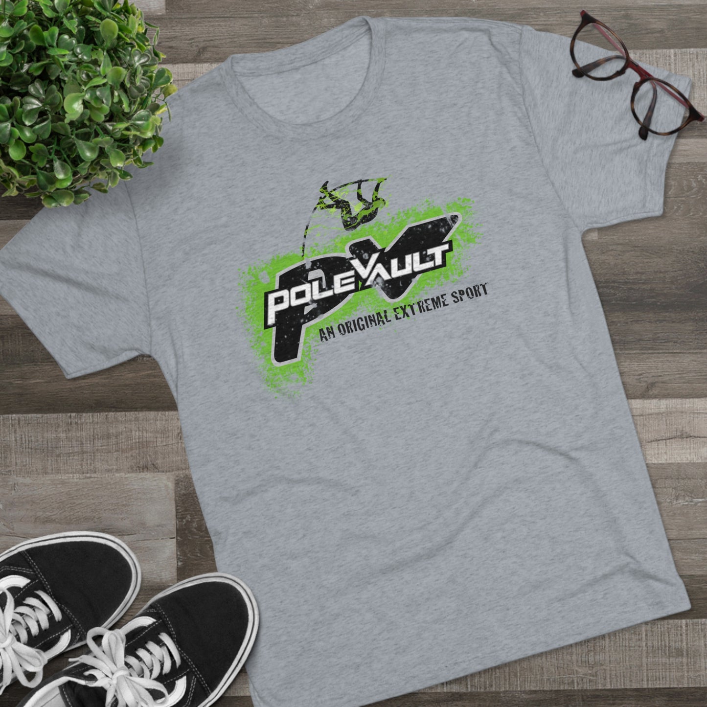 Pole Vault, An Original Extreme Sport - Tri-Blend Tee