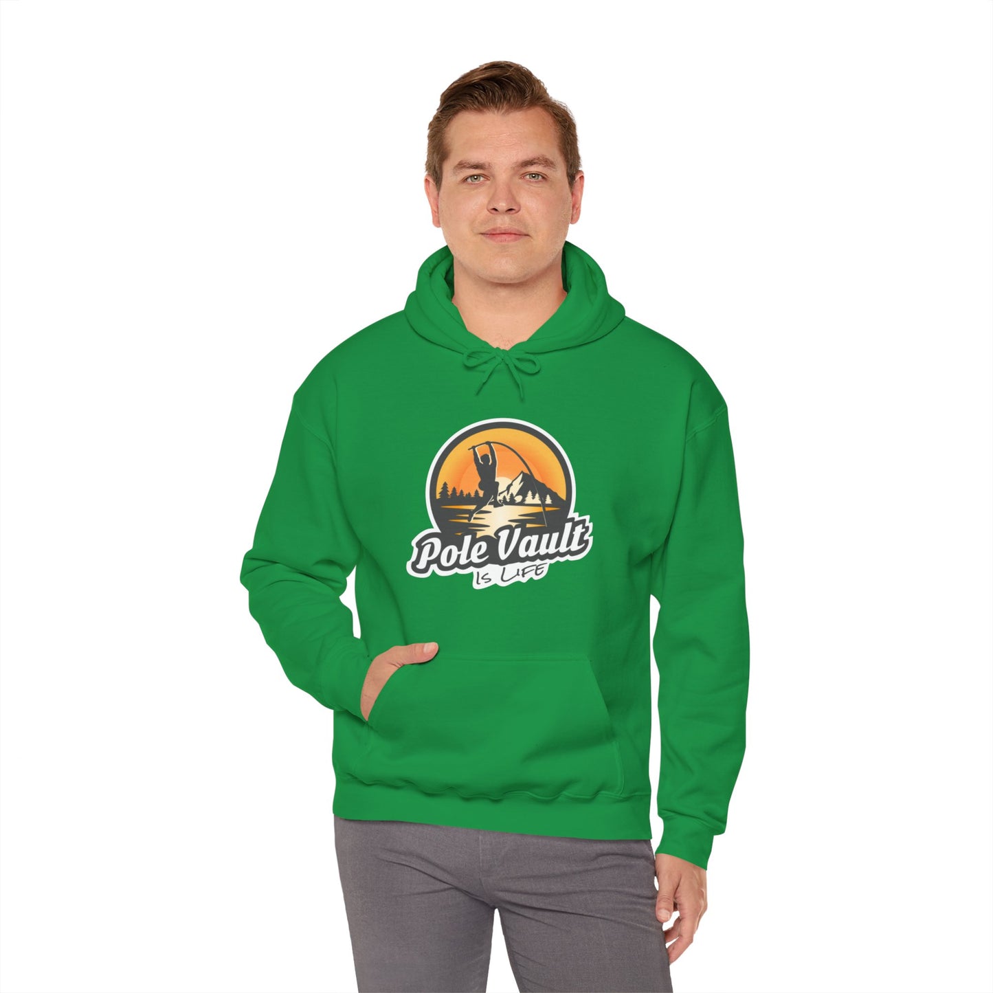Mountain Pole Vault is Life Guy - Hoodie