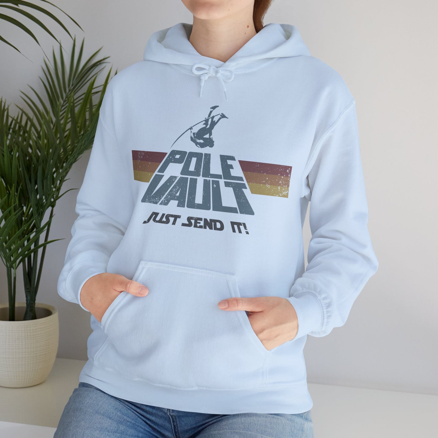 Pole Vault Just Send It Guy - Hoodie