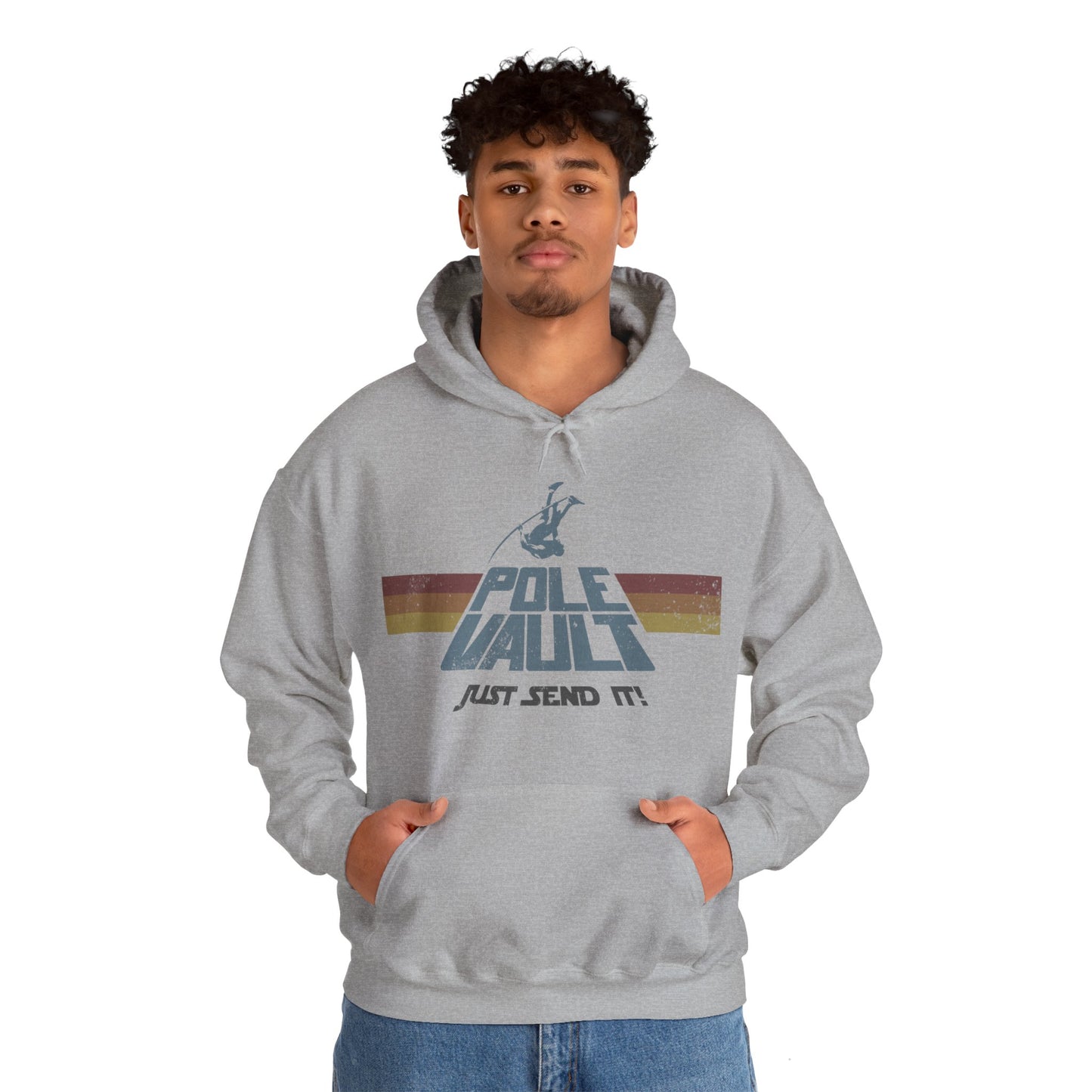 Pole Vault Just Send It Guy - Hoodie
