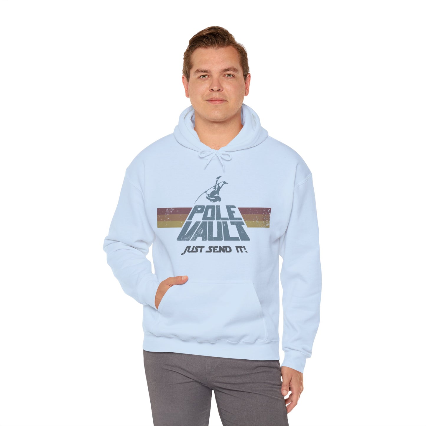 Pole Vault Just Send It Guy - Hoodie