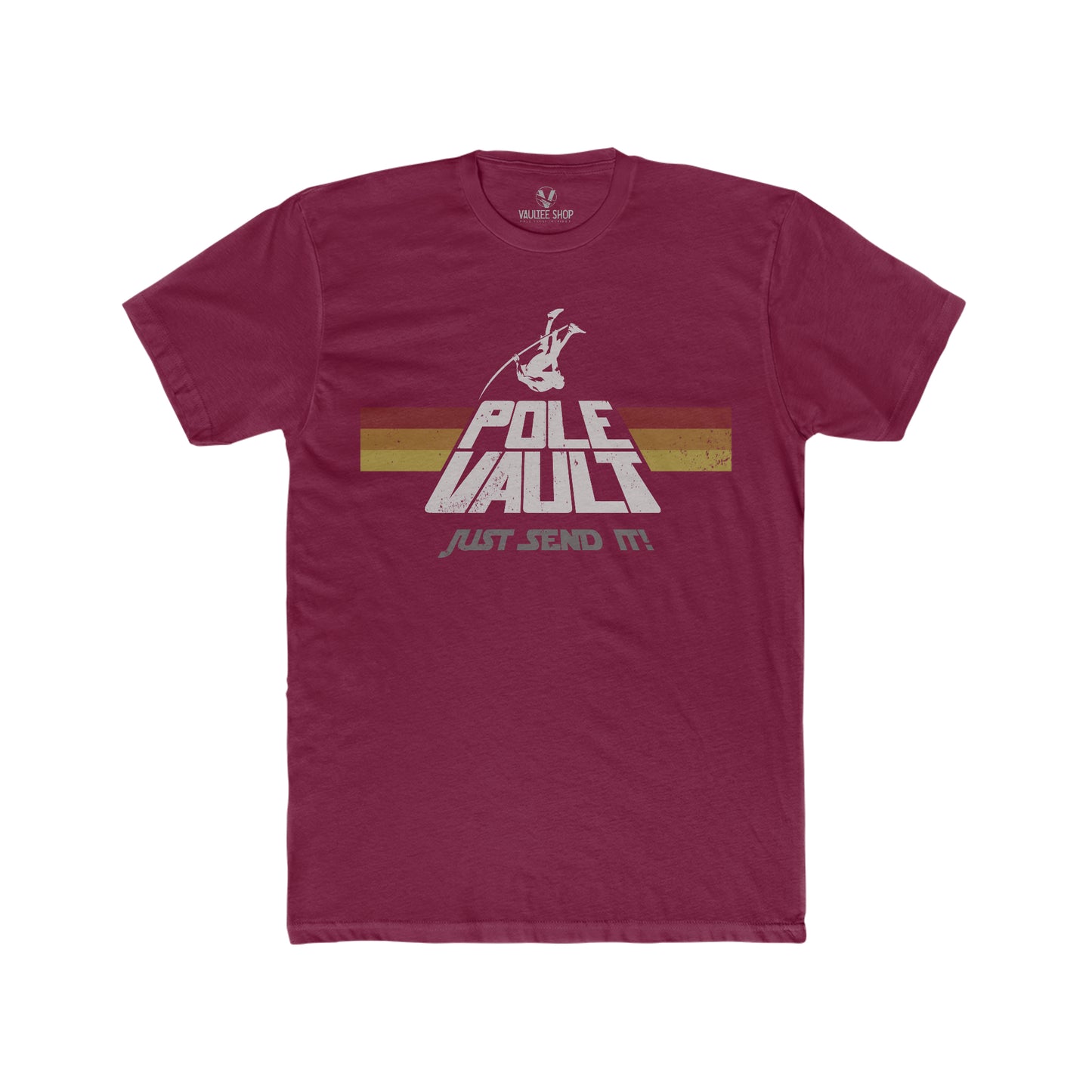 Pole Vault Just Send It Guy - Premium Fit Tee