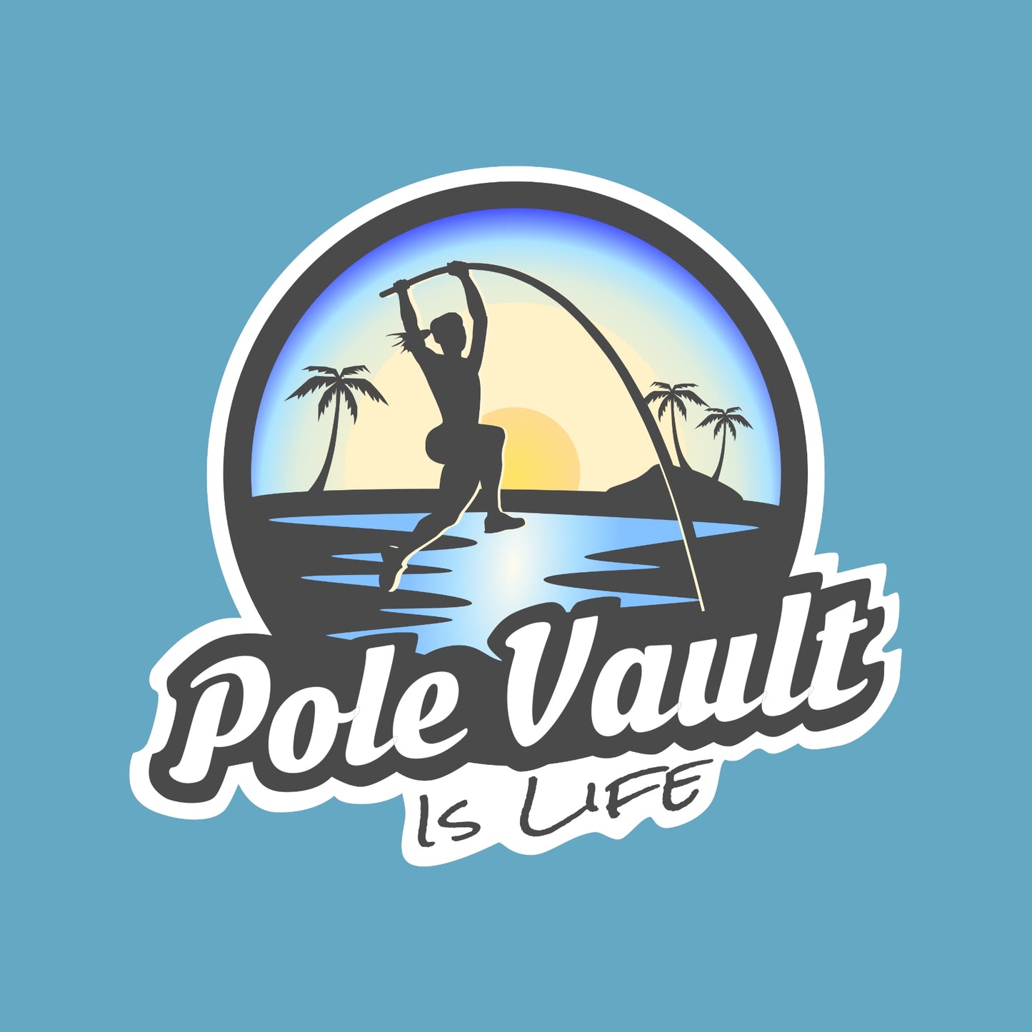 Beach Pole Vault is Life Girl - Tri-Blend Tee