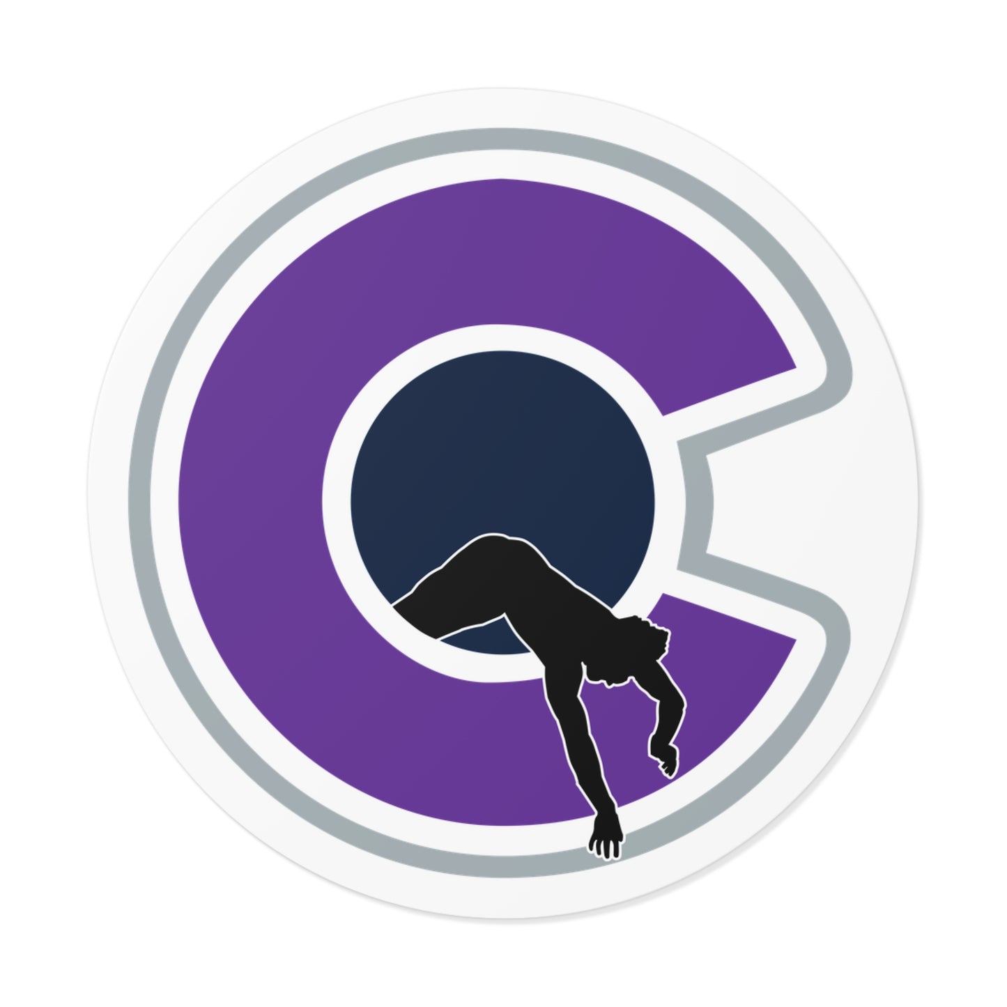 NOCO "C" White Round Vinyl Sticker