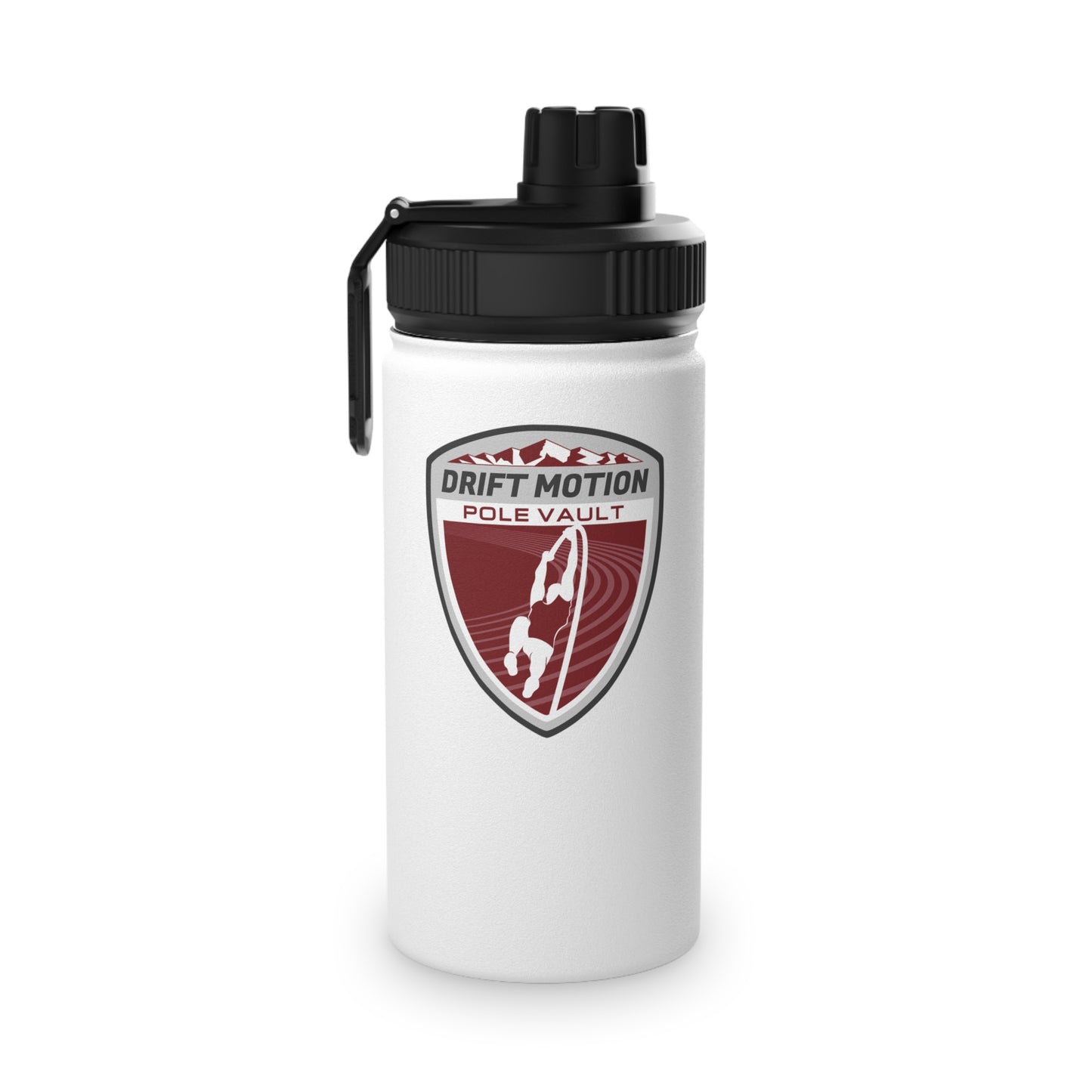 DMAC Pole Vault Crest Stainless Steel Water Bottle, Sports Lid