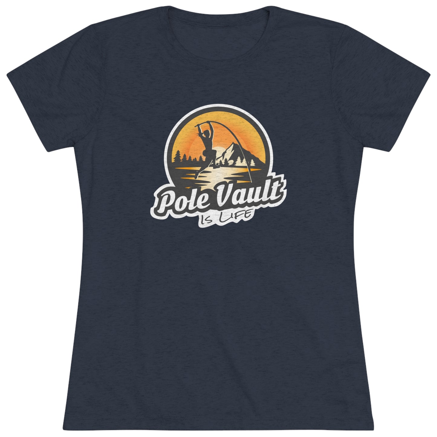 Mountain Pole Vault is Life Girl - Women's Tri-Blend Tee