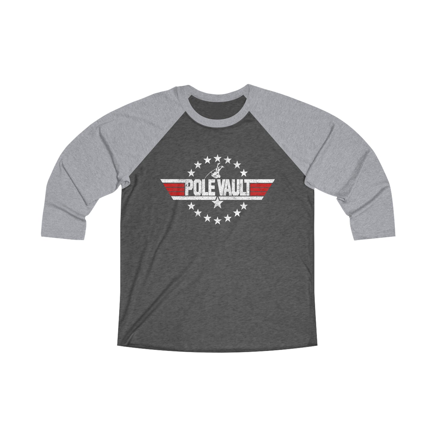 Top Pole Vault Stars - Tri-Blend 3\4 Raglan Tee