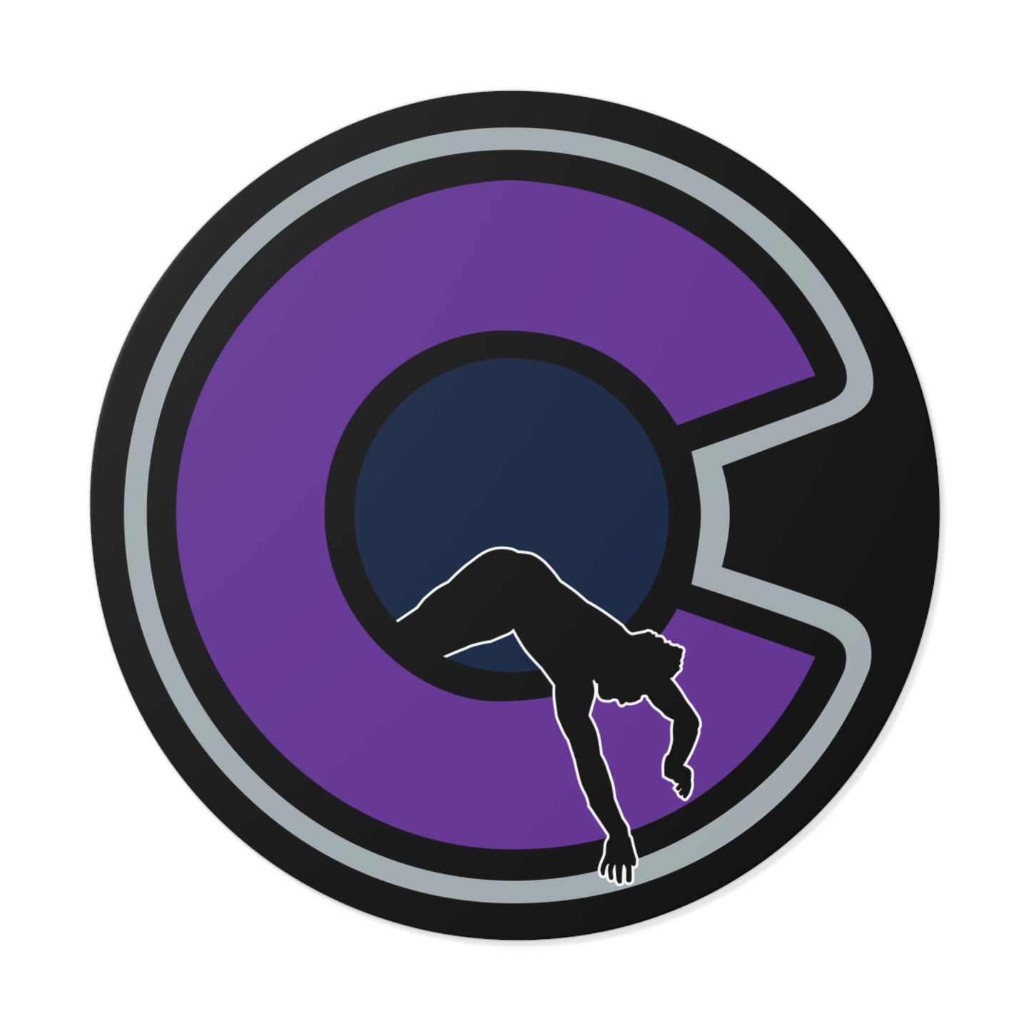 NOCO "C" Black Round Vinyl Sticker