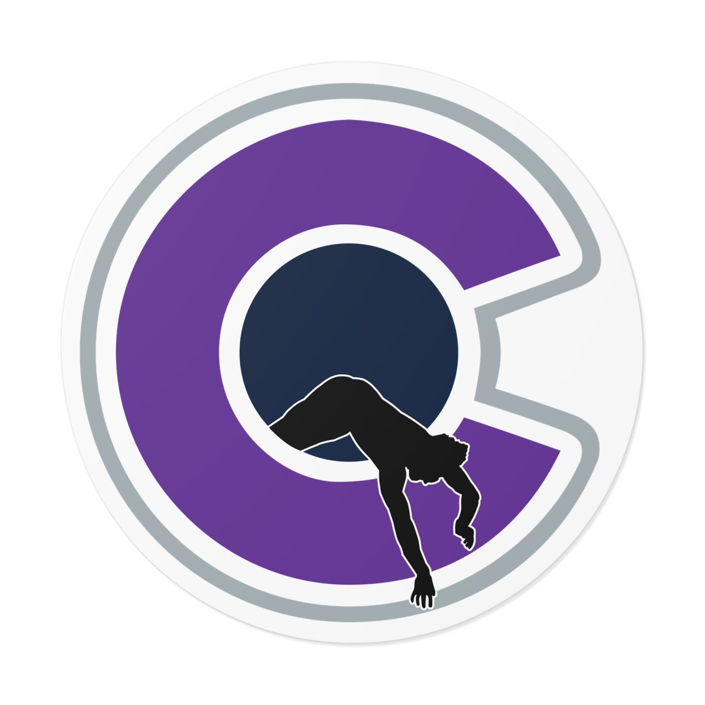 NOCO "C" White Round Vinyl Sticker