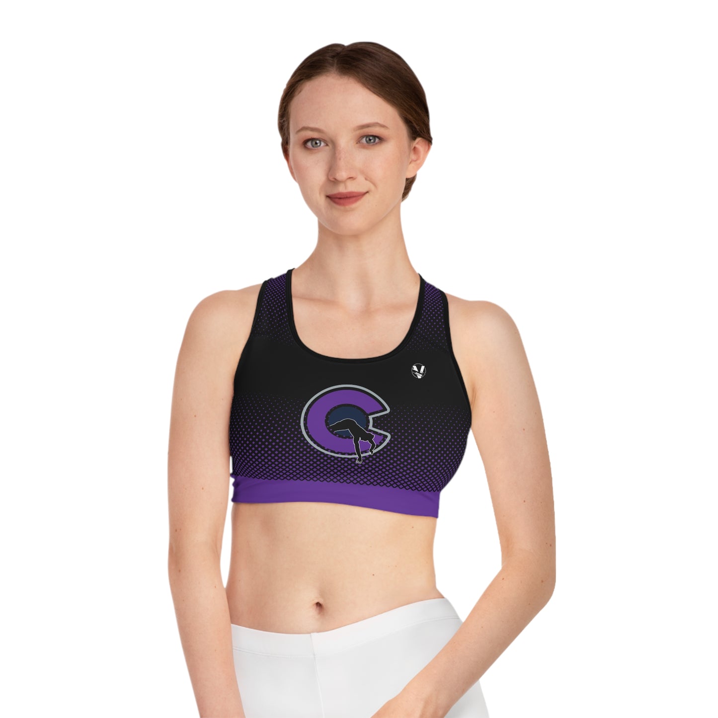 NOCO Women's Black Racerback Sports Bra