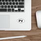 Oval PV Sticker