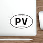 Oval PV Sticker