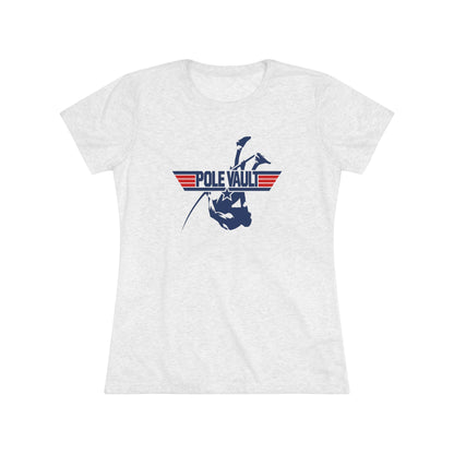 Top Pole Vault Vaulter - Women's Tri-Blend Tee