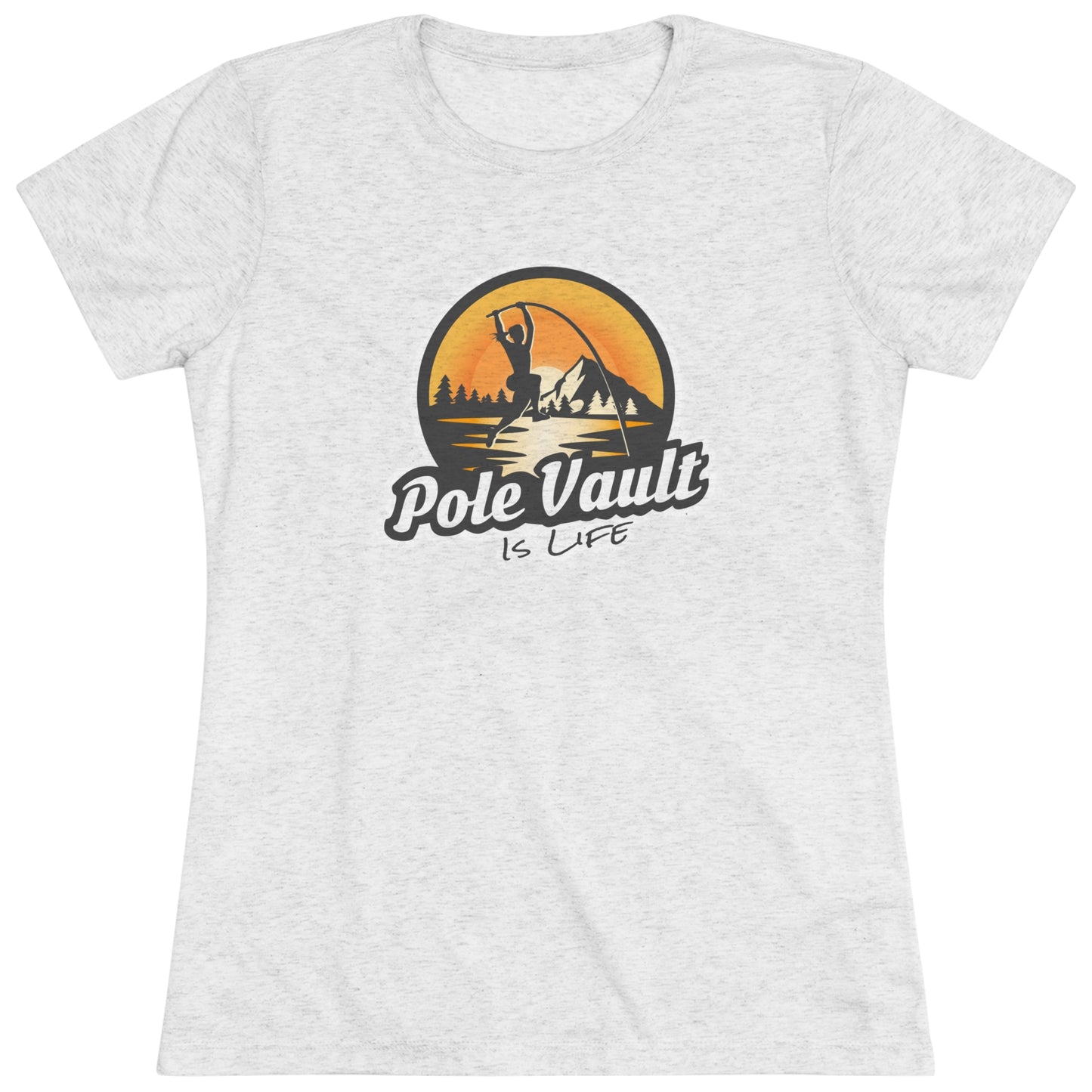 Mountain Pole Vault is Life Girl - Women's Tri-Blend Tee