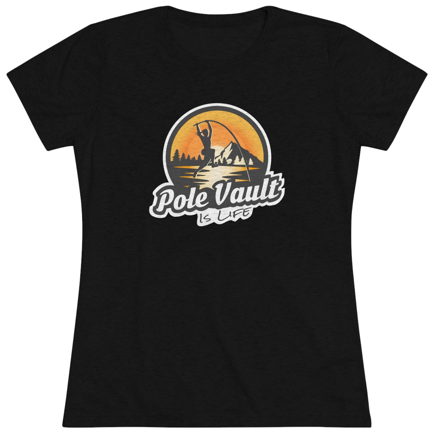 Mountain Pole Vault is Life Girl - Women's Tri-Blend Tee