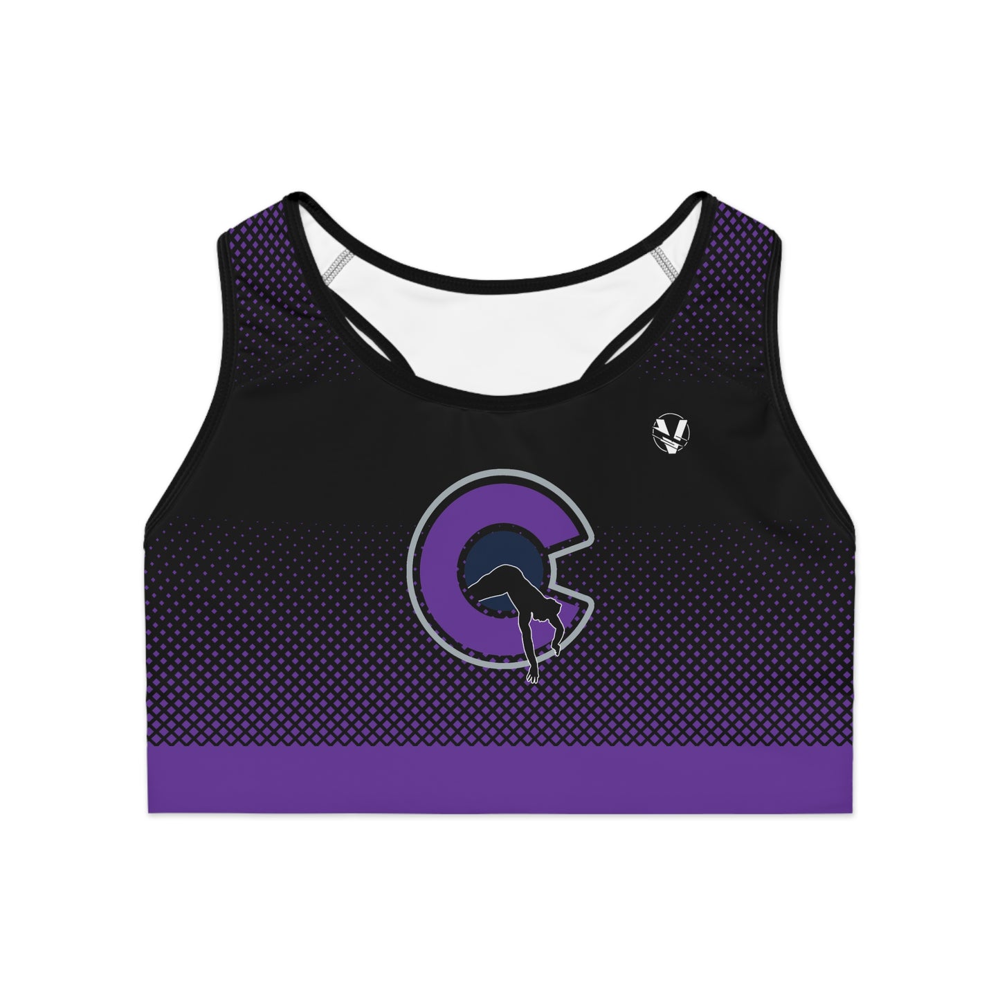 NOCO Women's Black Racerback Sports Bra