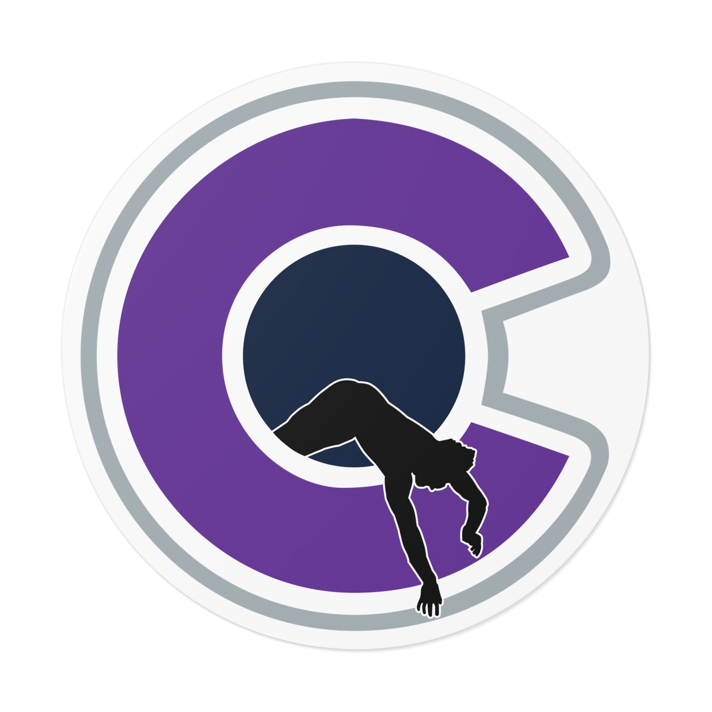 NOCO "C" White Round Vinyl Sticker