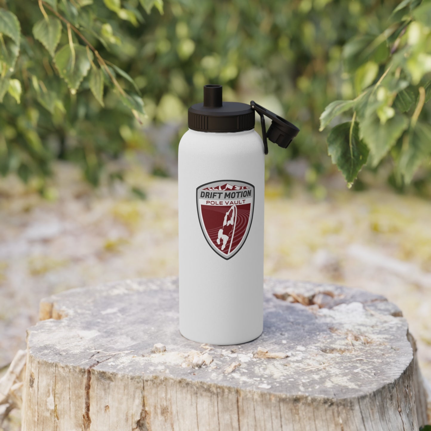 DMAC Pole Vault Crest Stainless Steel Water Bottle, Sports Lid