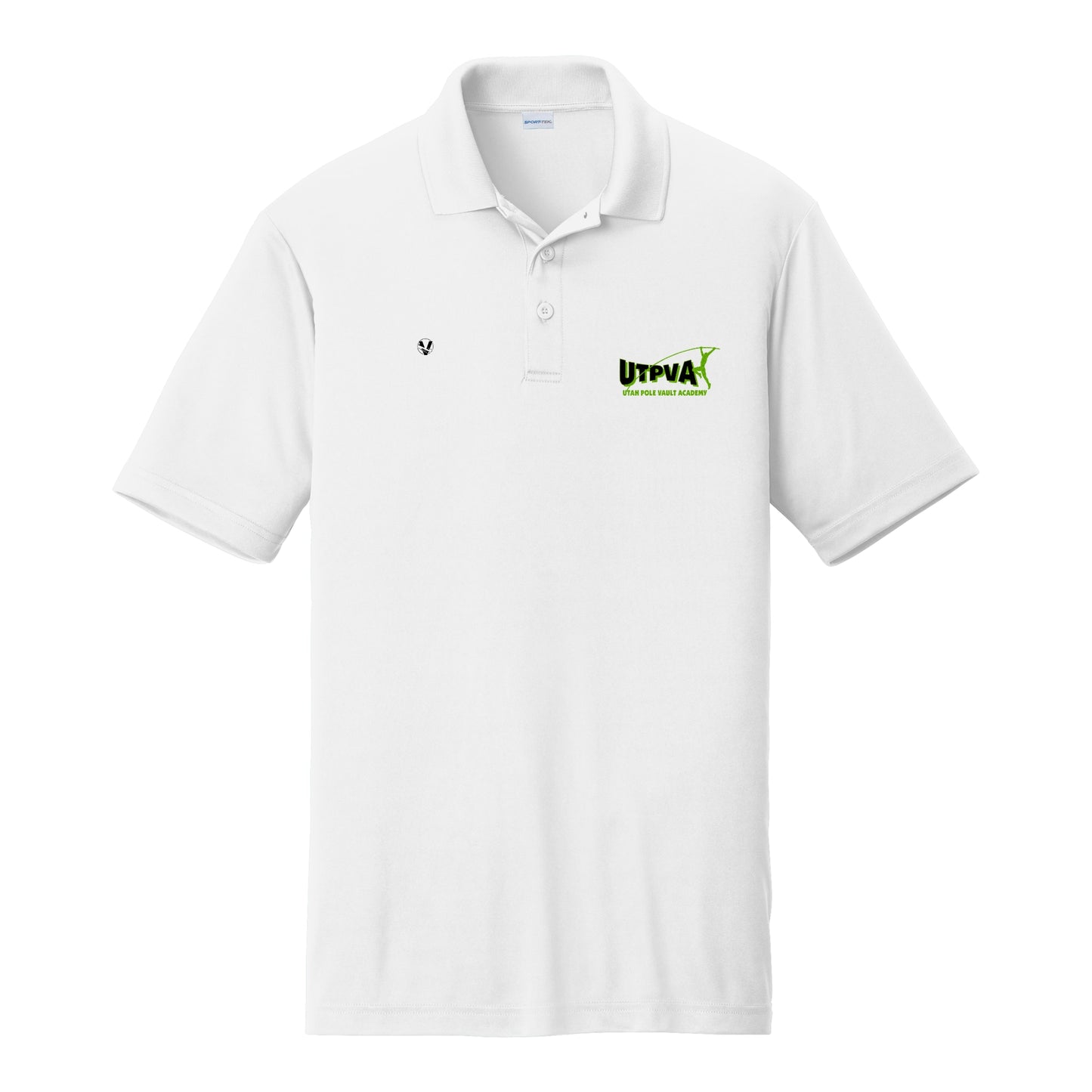 UTPVA PosiCharge® White Polo Shirt