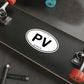 Oval PV Sticker