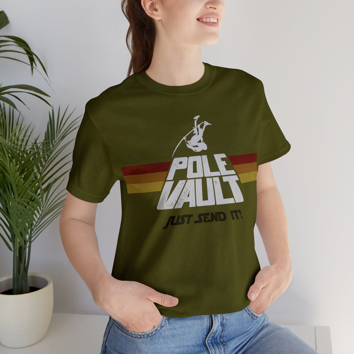 Pole Vault Just Send It Guy - Classic Tee