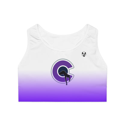 NOCO Women's White Racerback Sports Bra