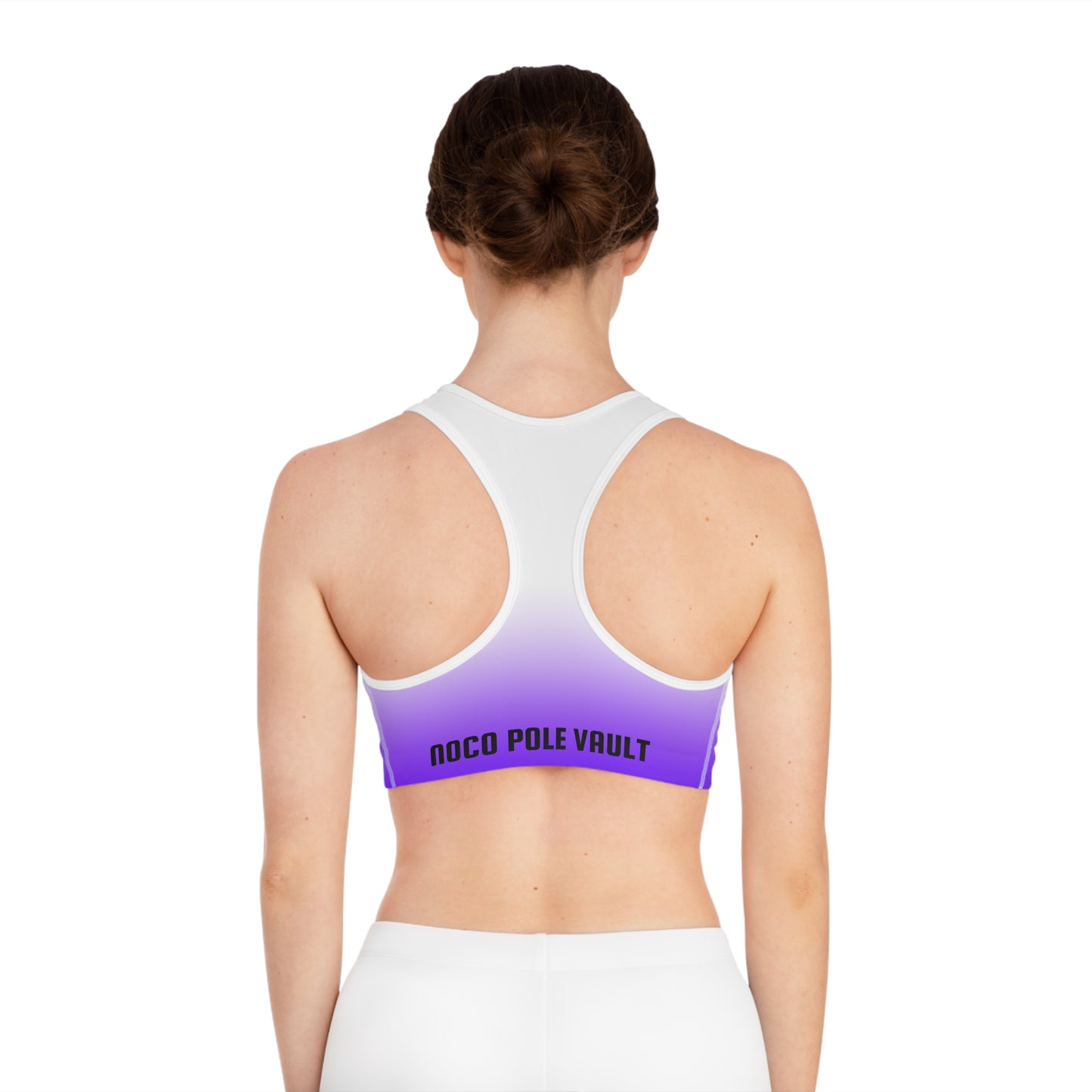 NOCO Women's White Racerback Sports Bra