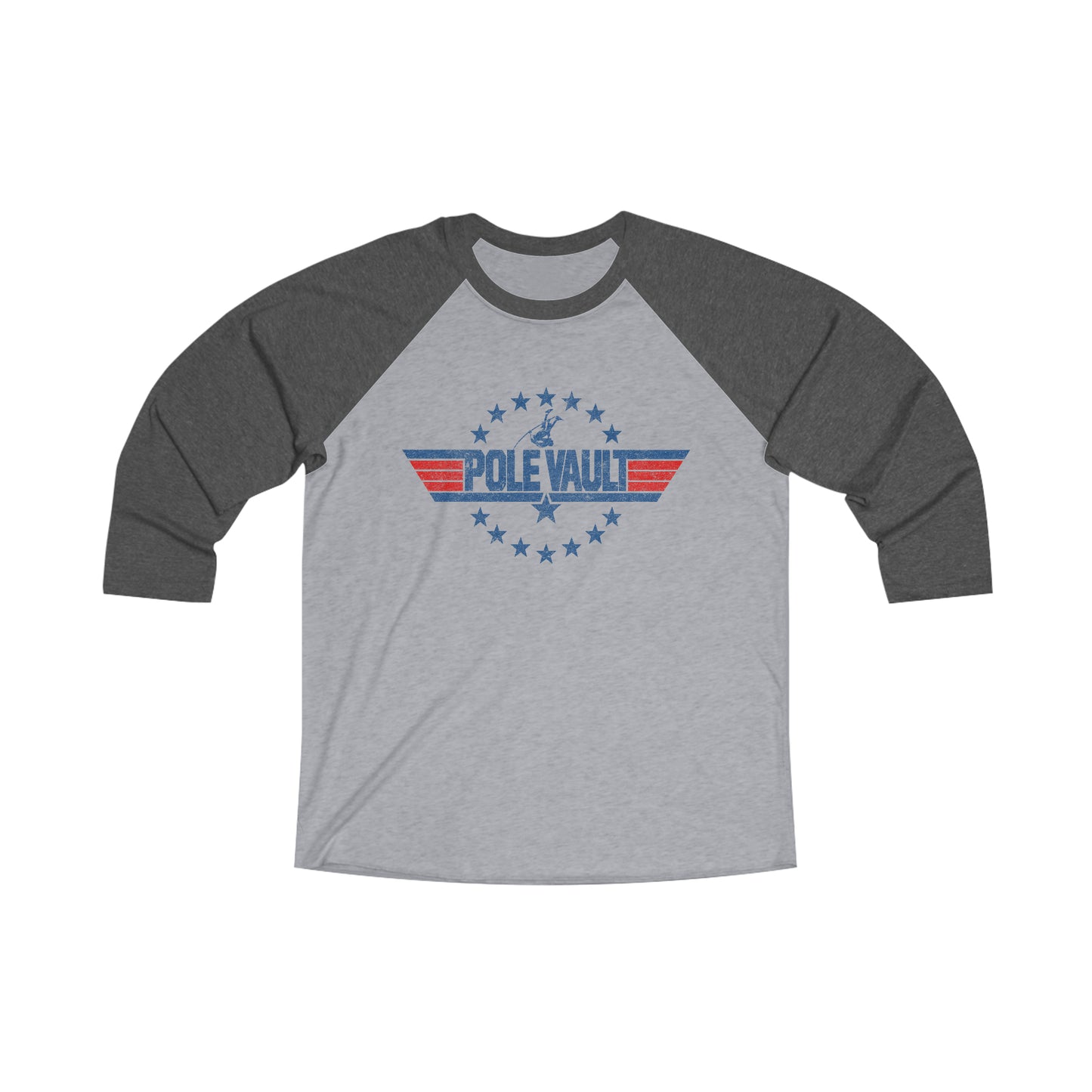 Top Pole Vault Stars - Tri-Blend 3\4 Raglan Tee