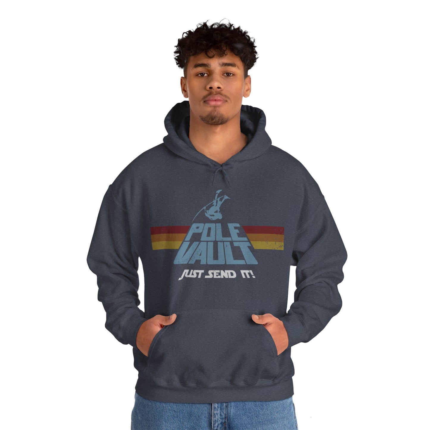 Pole Vault Just Send It Guy - Hoodie